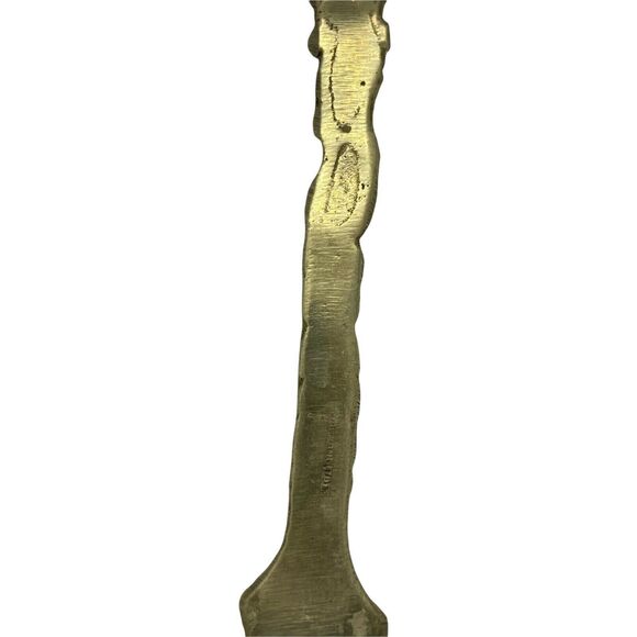 Meat Fork Vintage Montagnani Italy Ornate Gold Tone Decorative Serving 7" - Picture 5 of 16